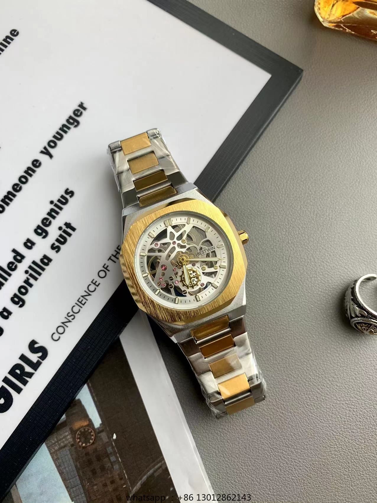 Steel strip waterproof persona - مراجعة Luxury Watch Square وسعره
