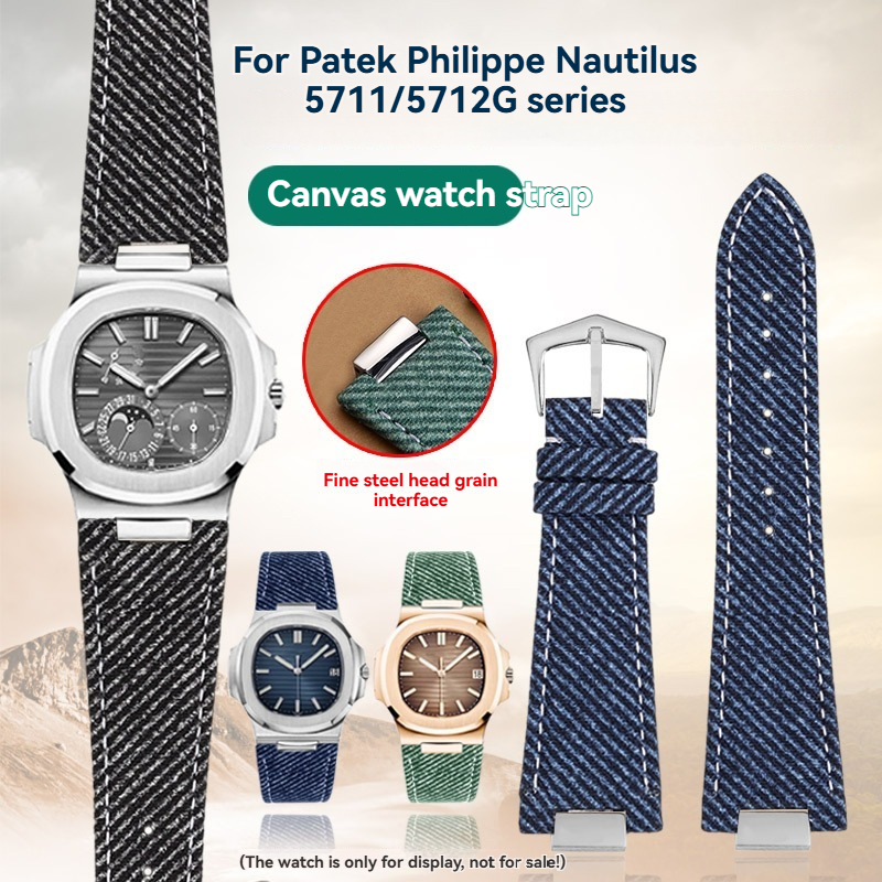 25mm×12mm Canvas Watch Strap f - مراجعة Luxury Watch Patek Philippe وسعره