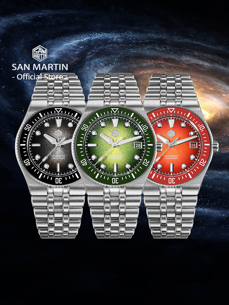 San Martin 40mm Enamel Spiral  - مراجعة Cloisonne Enamel Dial وسعره