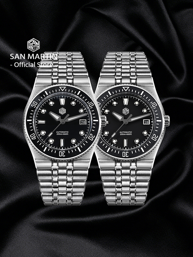 San Martin 40mm Enamel Spiral  - مراجعة Cloisonne Enamel Dial وسعره