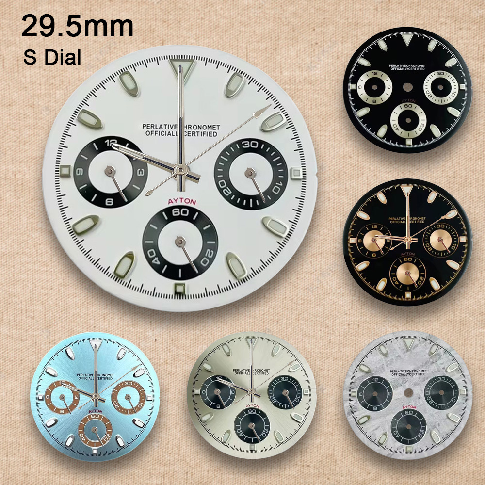 29.5mm S Logo Dial VK63 Dial D - مراجعة Luxury Watch Face وسعره