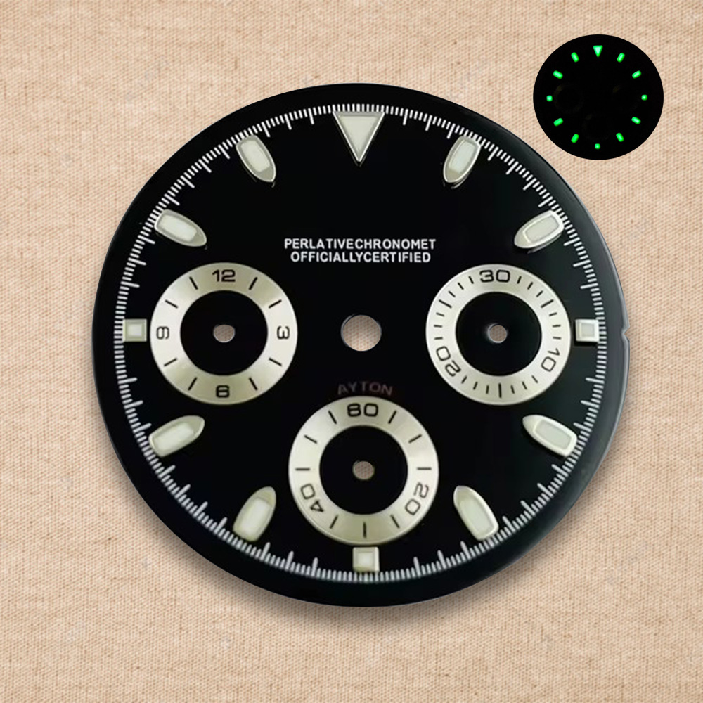 29.5mm S Logo Dial VK63 Dial D - مراجعة Luxury Watch Face وسعره