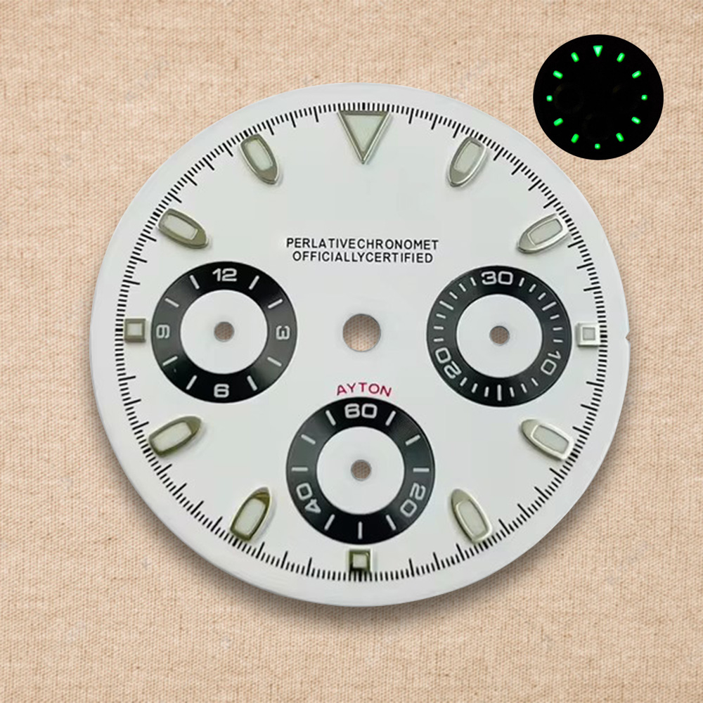 29.5mm S Logo Dial VK63 Dial D - مراجعة Luxury Watch Face وسعره