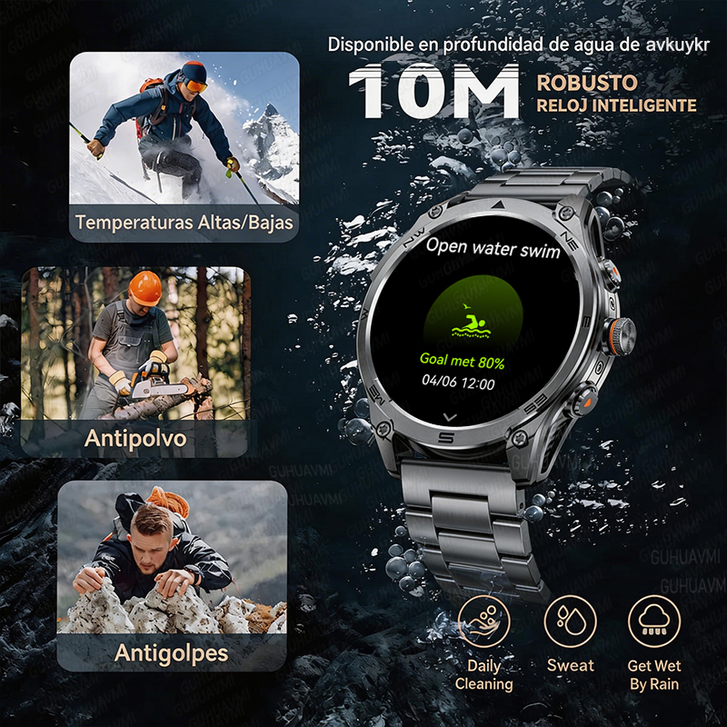 Tactical GPS Smart Watch Milit - مراجعة Gmt Dual Timezone Watch وسعره