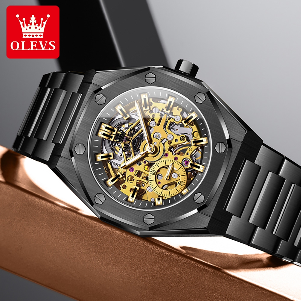 OLEVS 6669 Fully Hollow Men's  - مراجعة Luxury Watch For Men وسعره