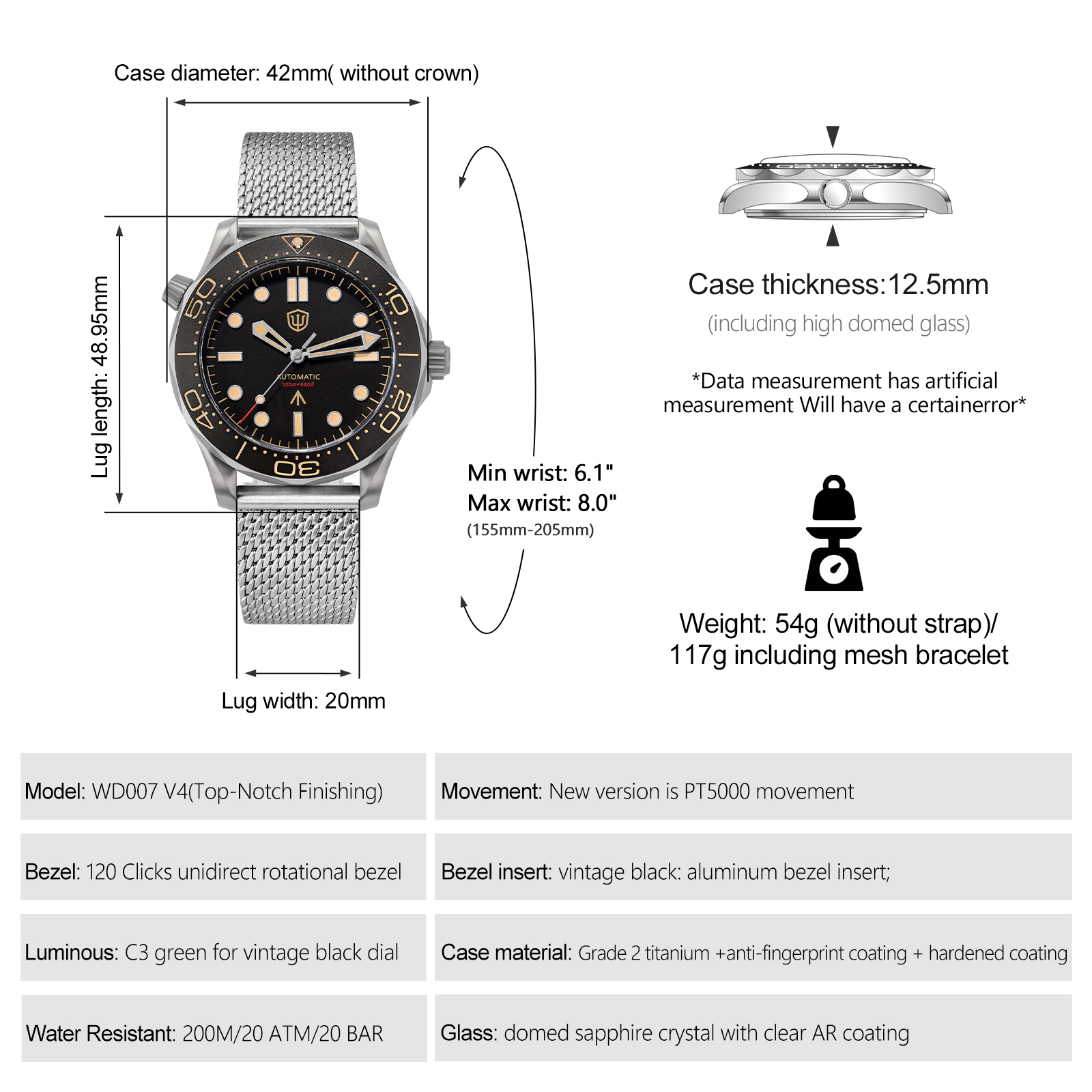 Watchdives WD007 V4 Automatic  - مراجعة Luxury Watch For Men وسعره