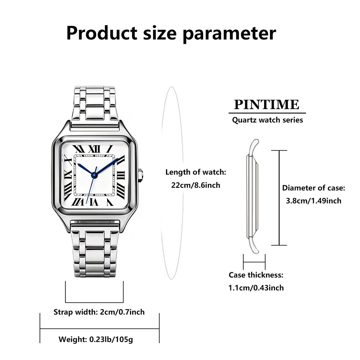 Ladies' square luxury watch, A - مراجعة Luxury Watch Square وسعره