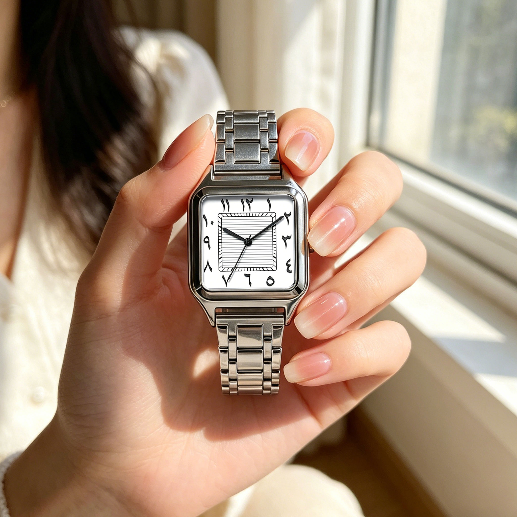 Ladies' square luxury watch, A - مراجعة Luxury Watch Square وسعره