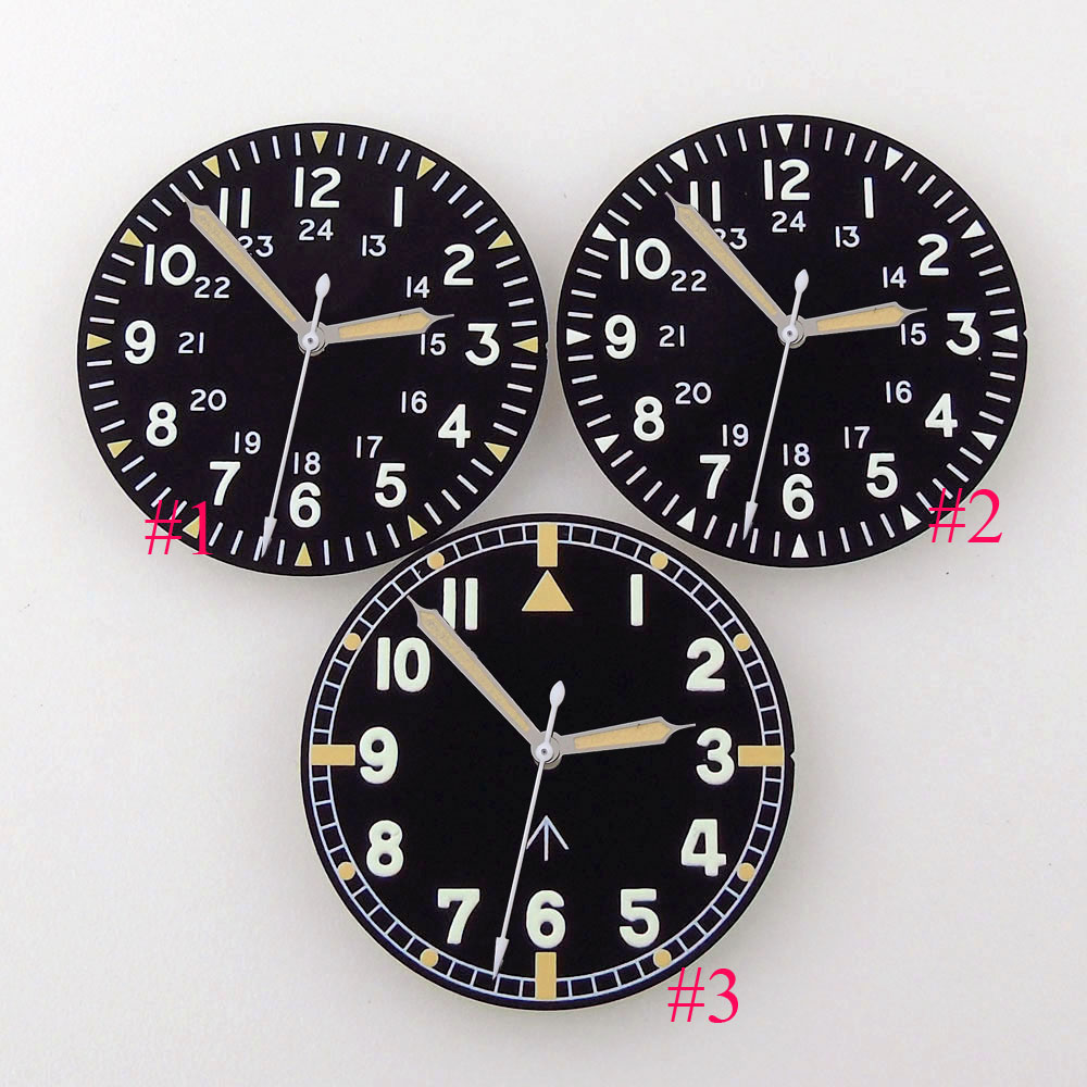 33.5mm Black Watch Dial Fit Fo - مراجعة Luxury Watch Face وسعره