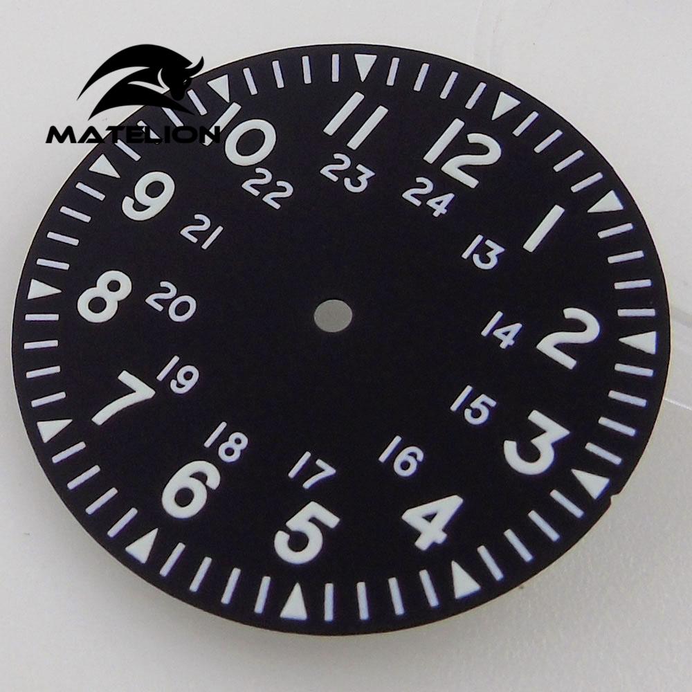 33.5mm Black Watch Dial Fit Fo - مراجعة Luxury Watch Face وسعره