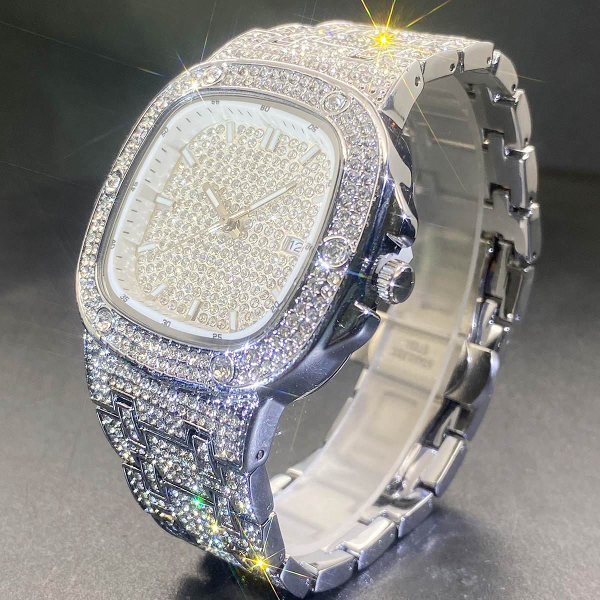 Square Wrist Watch for Men Wom - مراجعة Luxury Watch Square وسعره