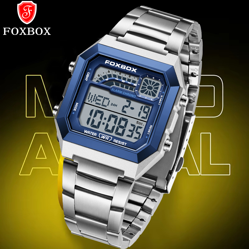 FOXBOX Fashion Luxury Digital  - مراجعة Luxury Watch Square وسعره