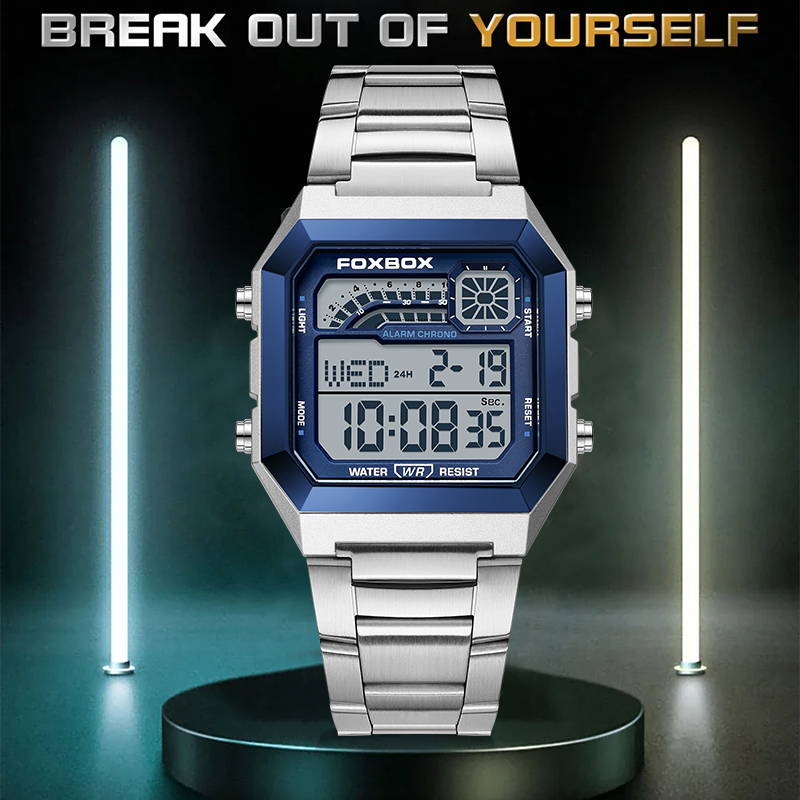 FOXBOX Fashion Luxury Digital  - مراجعة Luxury Watch Square وسعره