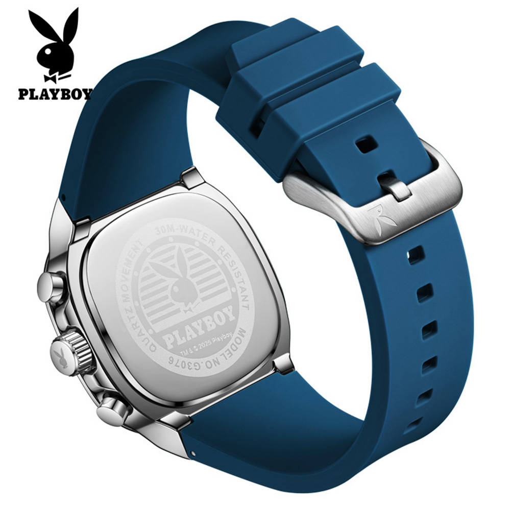 PLAYBOY 3076 Brand original au - مراجعة Luxury Watch Square وسعره