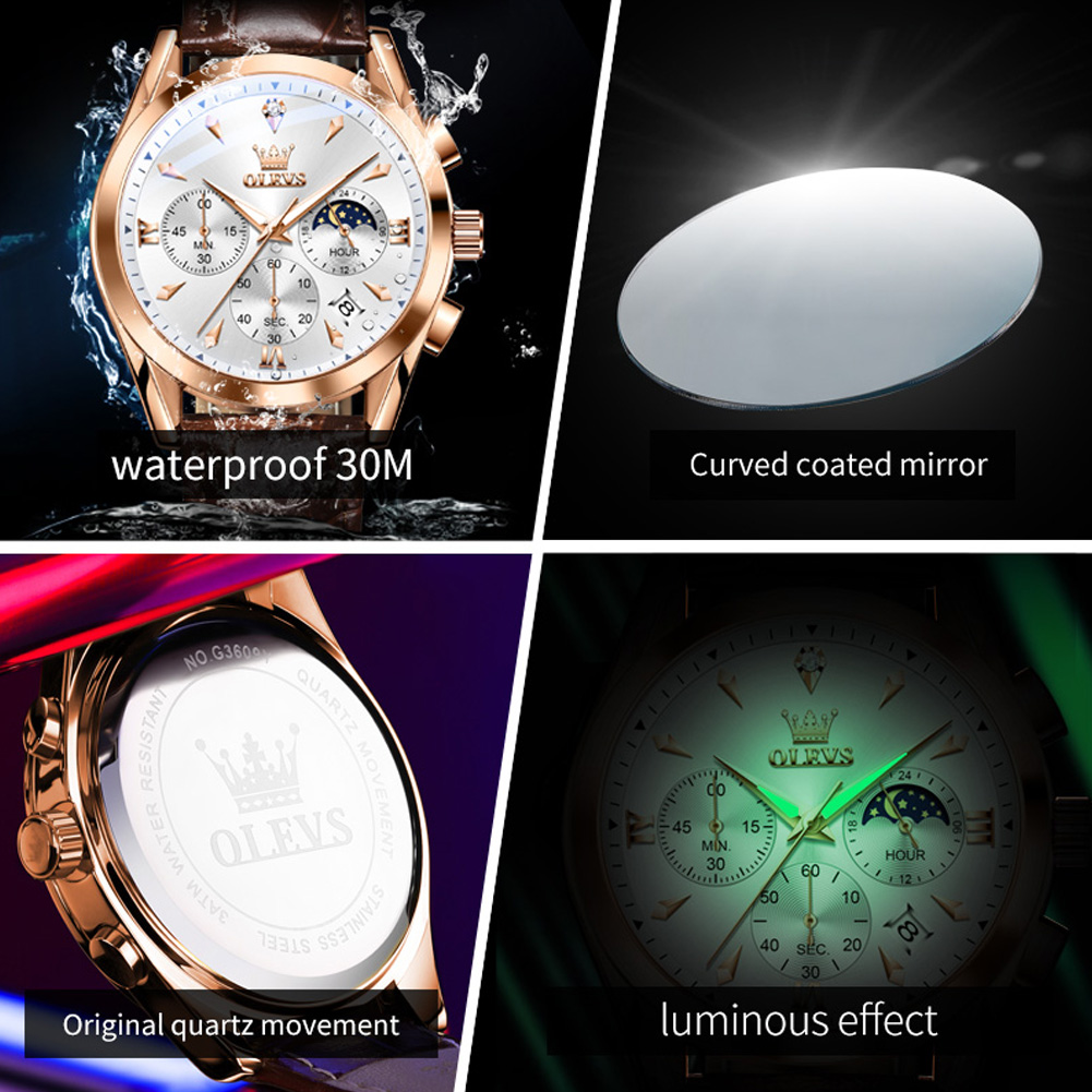 OLEVS Brand New Fashion Quartz - مراجعة Luxury Watch Name وسعره