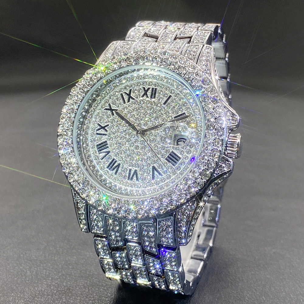 Big Gold Silver Black Wristwat - مراجعة Luxury Watch Gold And Black وسعره