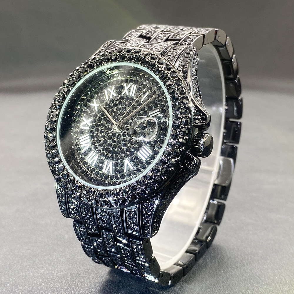 Big Gold Silver Black Wristwat - مراجعة Luxury Watch Gold And Black وسعره