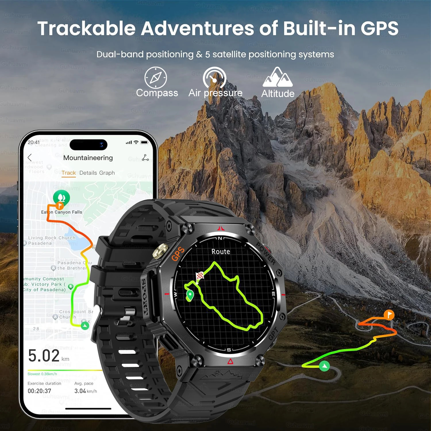 2026 New GPS Smart Watch Built - مراجعة Gmt Dual Timezone Watch وسعره