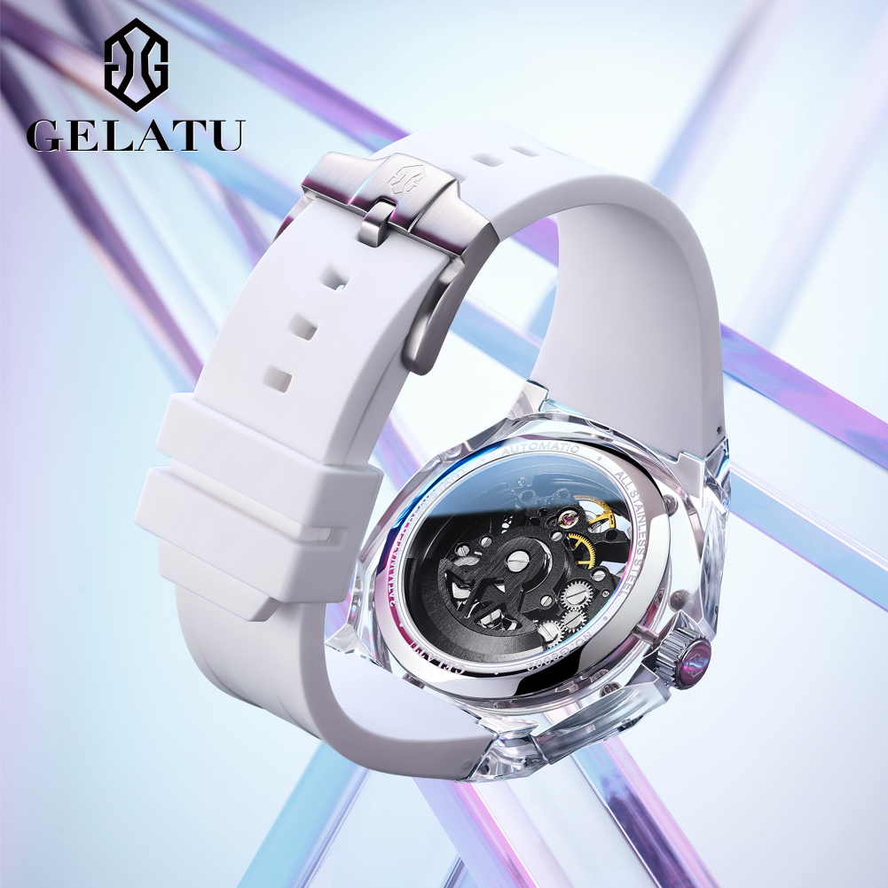 GELATU 8002 Automatic Mechanic - مراجعة Luxury Watch With Leather Strap وسعره